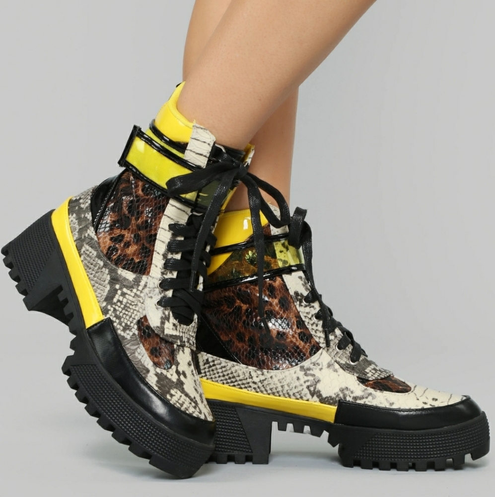 Fashion Nova Electric Leopard Booties